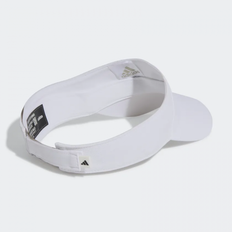 Adidas หมวกเทรนนิ่ง AEROREADY Visor | White/Black ( HT2042 ) - Image 2