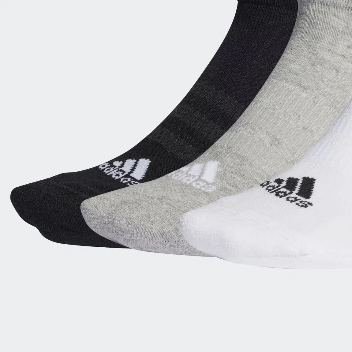 Adidas ถุงเท้า Cushioned LowCut Socks 3 Pairs Medium Grey Heather