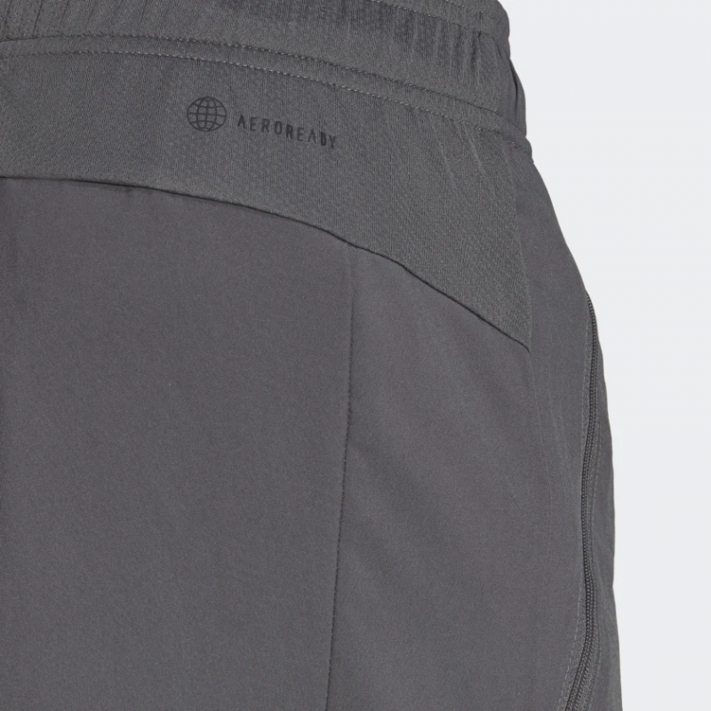 Adidas กางเกงกีฬาขาสั้นผู้ชาย Train Essentials Woven Training Shorts | Grey Five/Black ( IC6978 ) - Image 6