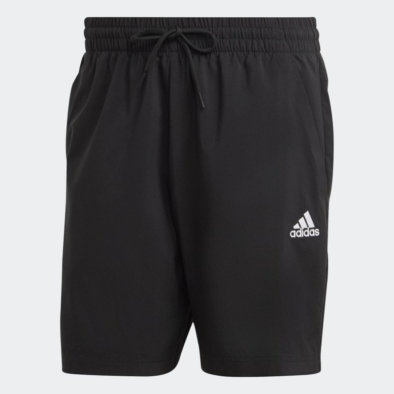 Adidas กางเกงกีฬาขาสั้นผู้ชาย AEROREADY Essentials Chelsea Small Logo Shorts | Black/White ( IC9392 )