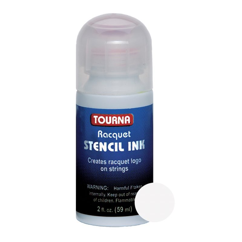 Tourna หมึกทาเอ็นเทนนิส Racket Stencil Ink 59ml | White ( 078914001222 , RSI-W ) - Image 2