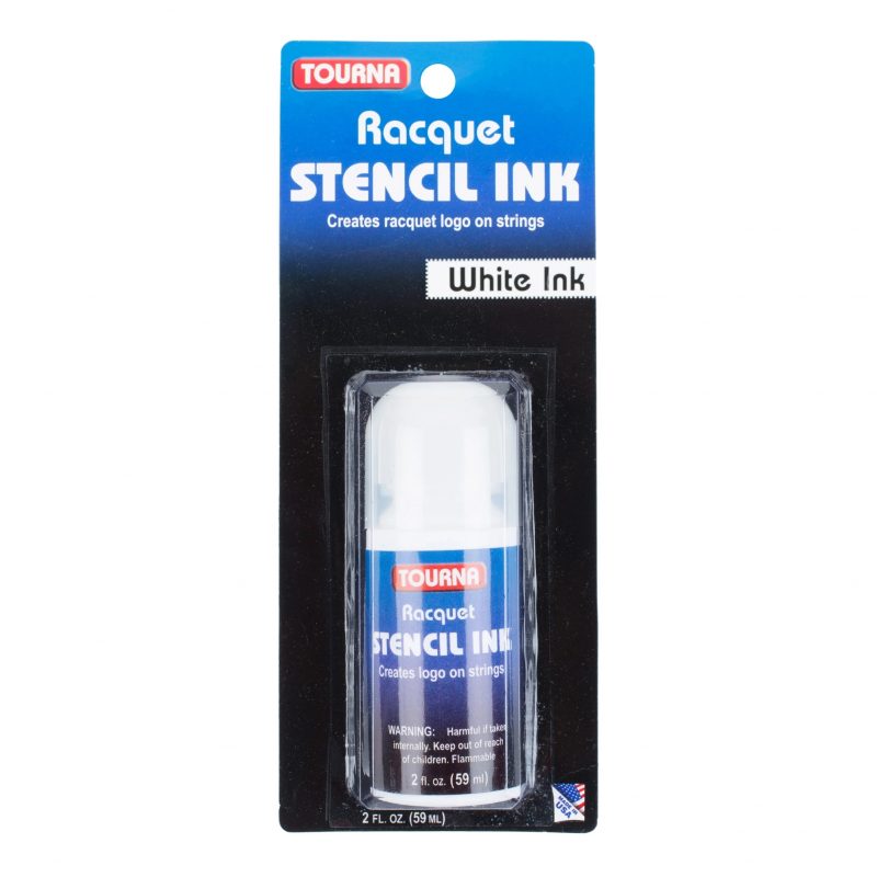 Tourna หมึกทาเอ็นเทนนิส Racket Stencil Ink 59ml | White ( 078914001222 , RSI-W )