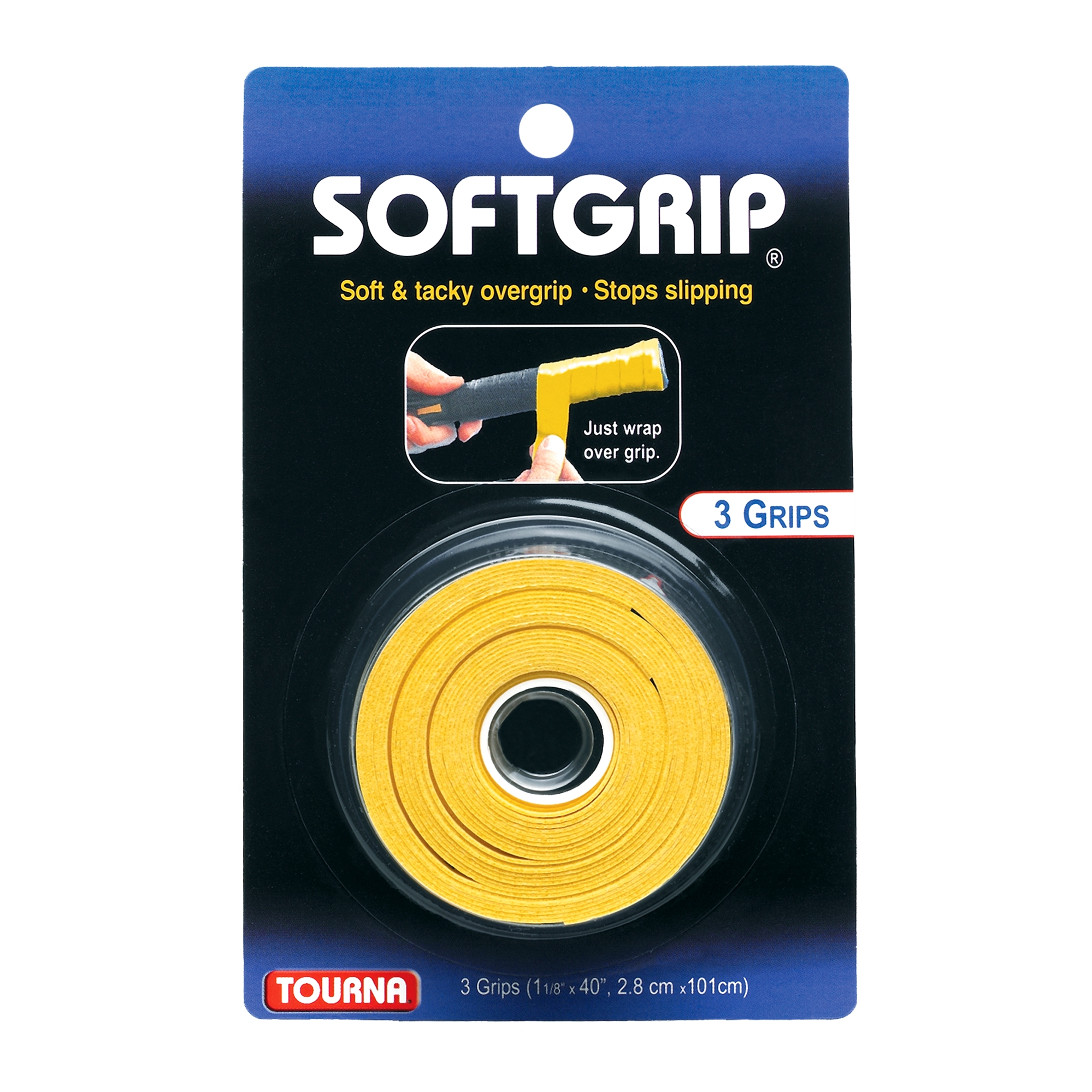  Tourna SoftGrip Tennis Overgrip, Black (STG-BK