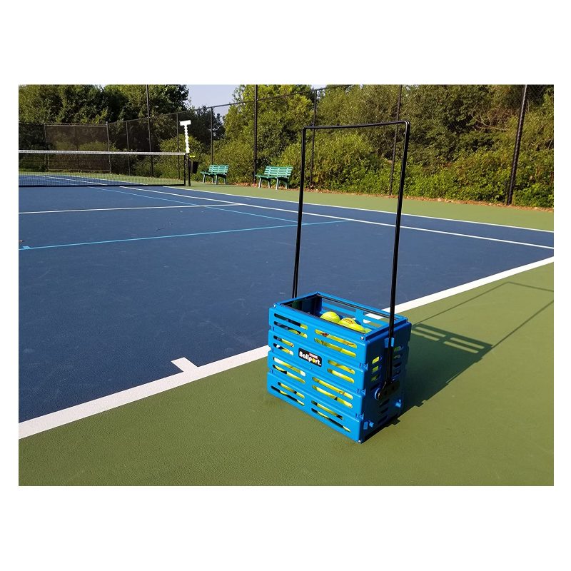 Tourna ตะกร้าเก็บลูกเทนนิส Ball Port 80 Tennis Ball Hopper Basket | Blue ( 078914198274 , BP-80-BL ) - Image 10