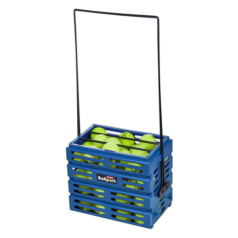 Tourna ตะกร้าเก็บลูกเทนนิส Ball Port 80 Tennis Ball Hopper Basket | Blue ( 078914198274 , BP-80-BL ) - Image 2