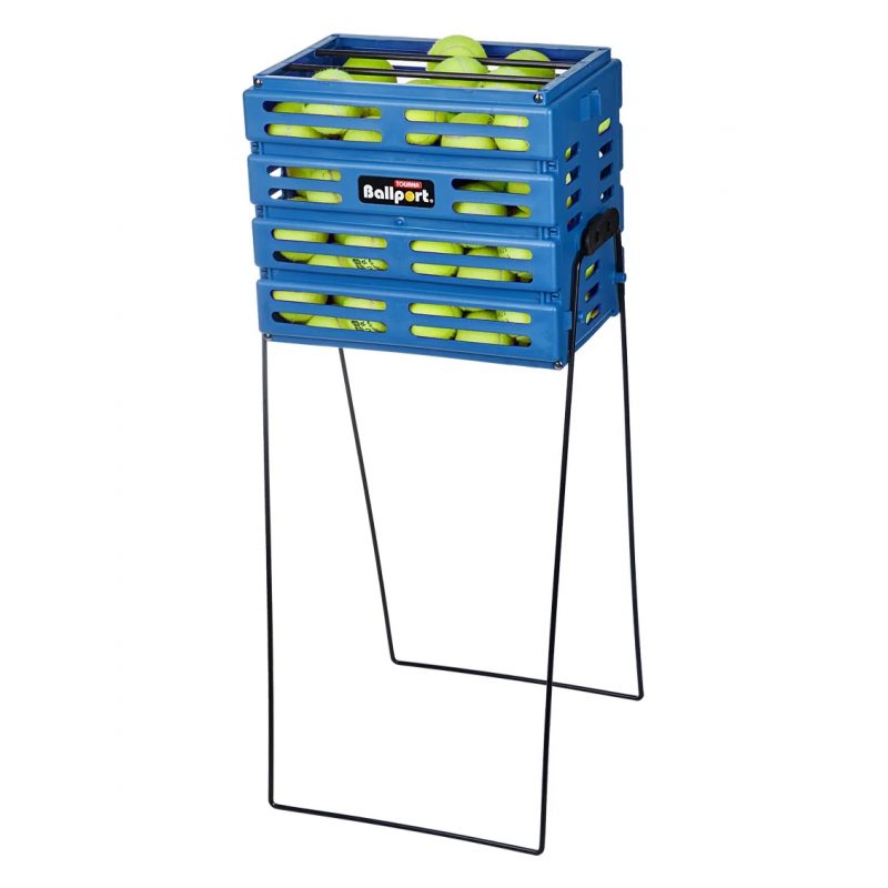 Tourna ตะกร้าเก็บลูกเทนนิส Ball Port 80 Tennis Ball Hopper Basket | Blue ( 078914198274 , BP-80-BL )