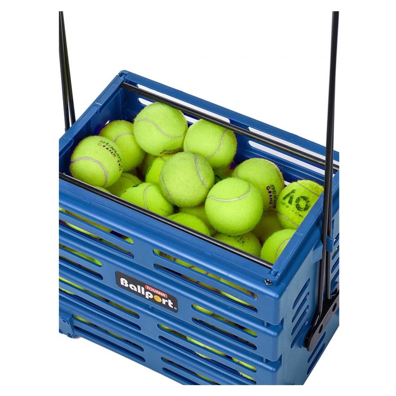 Tourna ตะกร้าเก็บลูกเทนนิส Ball Port 80 Tennis Ball Hopper Basket | Blue ( 078914198274 , BP-80-BL ) - Image 5