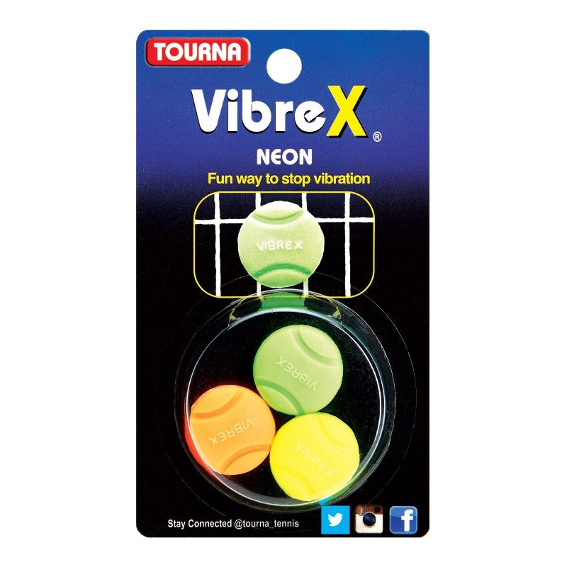 Tourna ยางกันสะเทือน VibreX Neon Tennis Dampener | Neon Green/Neon Yellow/NeonOrange ( 078914199318 , VIB-NX )