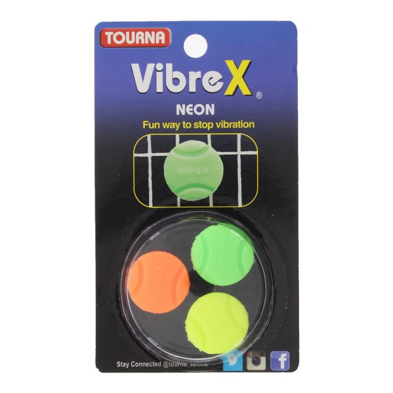 Tourna ยางกันสะเทือน VibreX Neon Tennis Dampener | Neon Green/Neon Yellow/NeonOrange ( 078914199318 , VIB-NX ) - Image 2