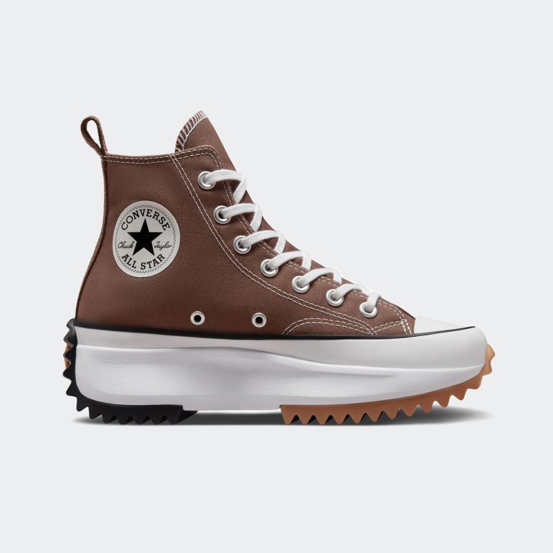 Converse รองเท้าผ้าใบผู้หญิง Run Star Hike Seasonal Color Hi Brown | Squirrel Friend/Black/White ( A03061CS3BRXX )