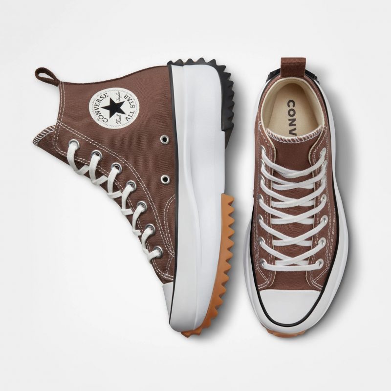 Converse รองเท้าผ้าใบผู้หญิง Run Star Hike Seasonal Color Hi Brown | Squirrel Friend/Black/White ( A03061CS3BRXX ) - Image 6