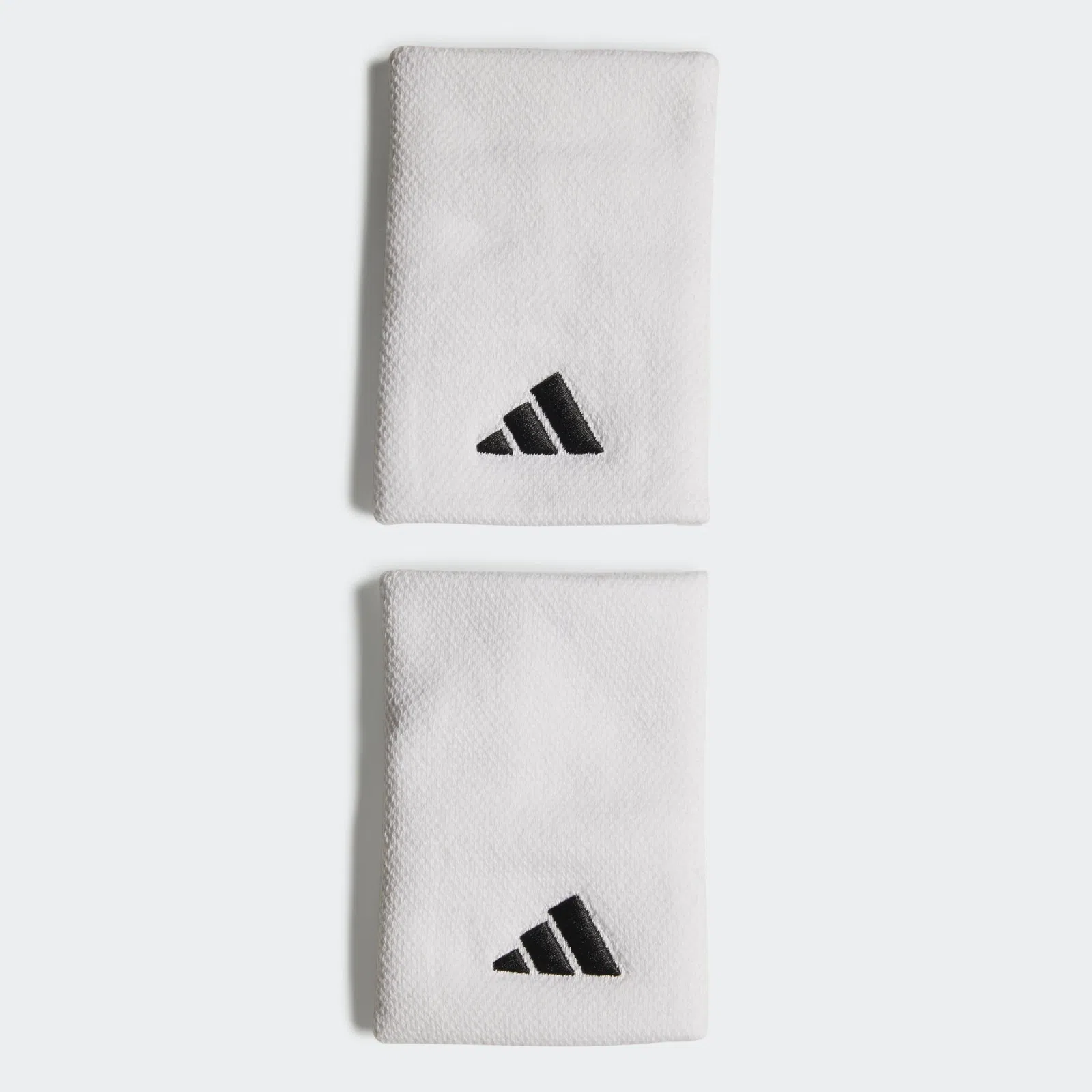 Adidas ปลอกรัดข้อมือเทนนิส Tennis Wristband Large | White/White/Black ( HT3911 )