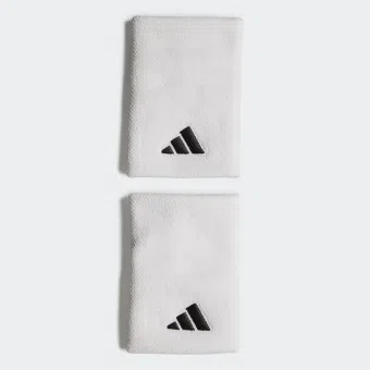 Adidas ปลอกรัดข้อมือเทนนิส Tennis Wristband Large | White/White/Black ( HT3911 )