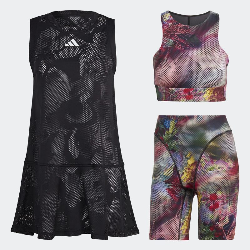Adidas ชุดกระโปรงเทนนิสผู้หญิง Melbourne Tennis Dress | Black/Multicolor ( HU1807 )