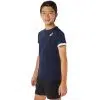 Asics เสื้อเทนนิสเด็กผู้ชาย Boys Tennis SS Top | Midnight/Brilliant White ( 2044A036-402 ) - Image 7