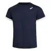 Asics เสื้อเทนนิสเด็กผู้ชาย Boys Tennis SS Top | Midnight/Brilliant White ( 2044A036-402 )