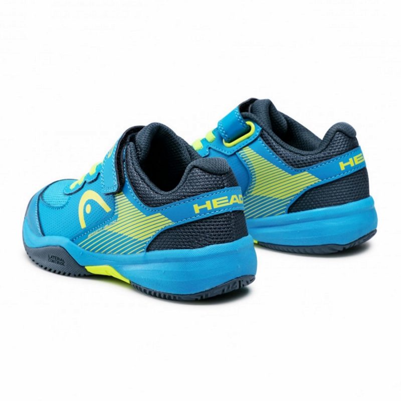 Head รองเท้าเทนนิสเด็ก Sprint Velcro 3.0 Kids | Blue/Yellow ( 275212 ) - Image 4