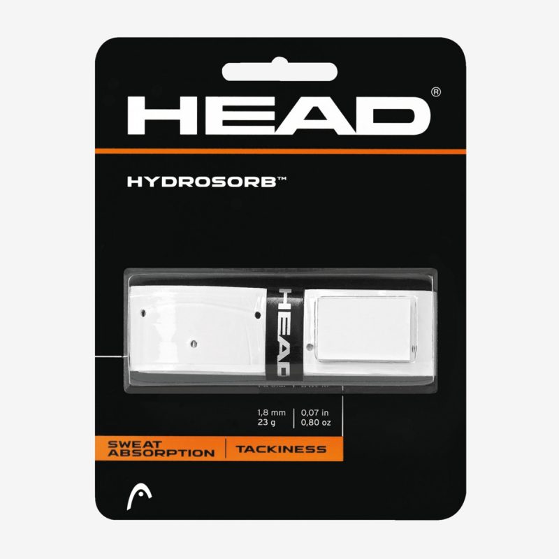 Head เทปพันด้าม/กริ๊ปพันด้าม ไม้เทนนิสไม้แบดมินตัน Hydrosorb Replacement Grip Tape Racket Tennis | White/Black ( 285014 )