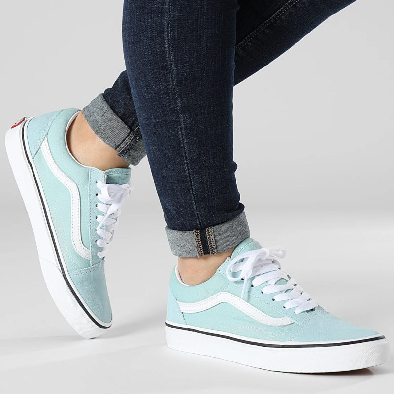 Vans รองเท้าผ้าใบ Old Skool Color Theory | Canal Blue ( VN0007NTH7O ) - Image 13