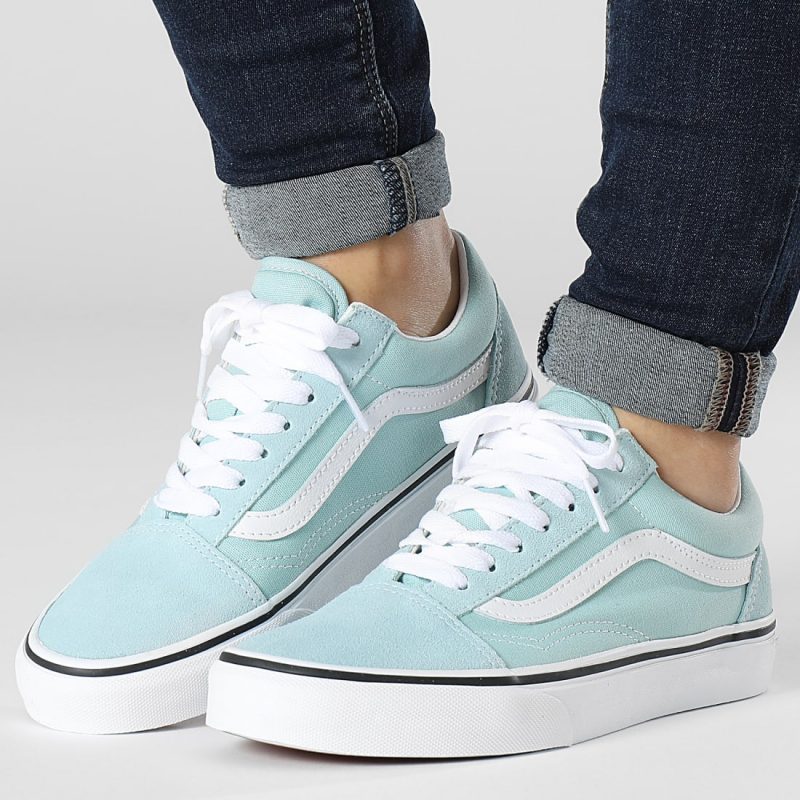 Vans รองเท้าผ้าใบ Old Skool Color Theory | Canal Blue ( VN0007NTH7O ) - Image 14