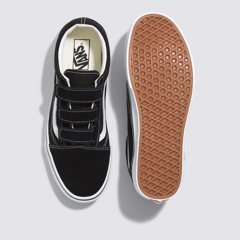 Vans รองเท้าผ้าใบ Old Skool V Suede Canvas | Black/True White ( VN0A3D29OIU ) - Image 19