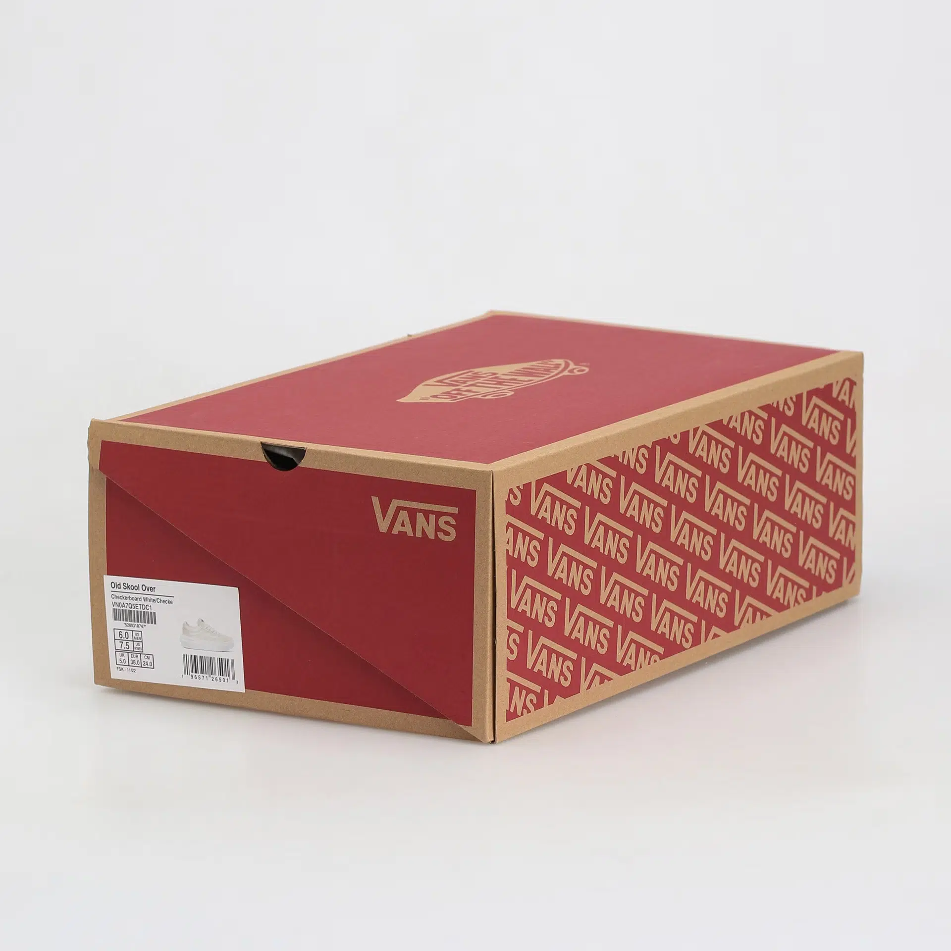 Vans รองเท้าผ้าใบ Old Skool Overt ComfyCush Checkerboard | White/Checkerboard ( VN0A7Q5ETDC ) - Image 34