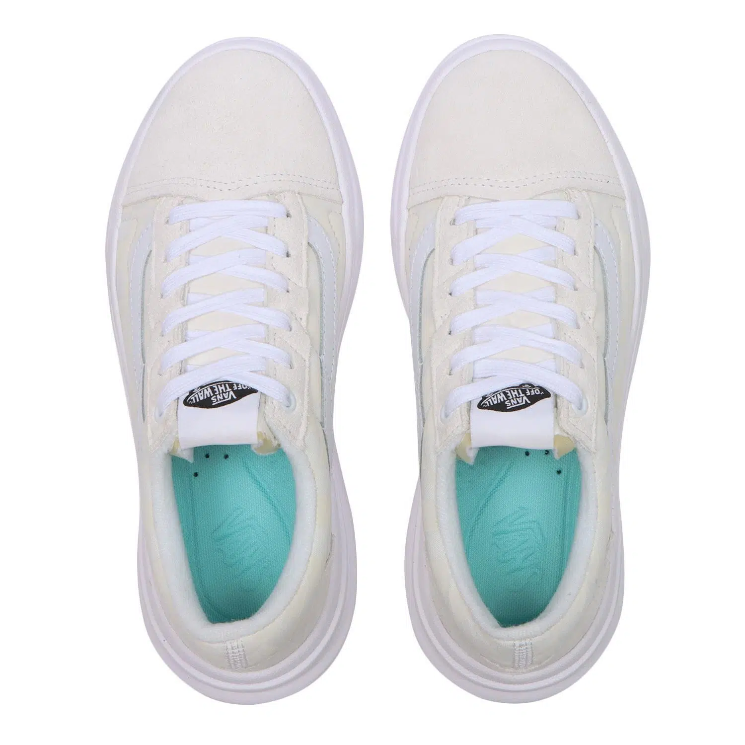 Vans รองเท้าผ้าใบ Old Skool Overt ComfyCush Checkerboard | White/Checkerboard ( VN0A7Q5ETDC ) - Image 40