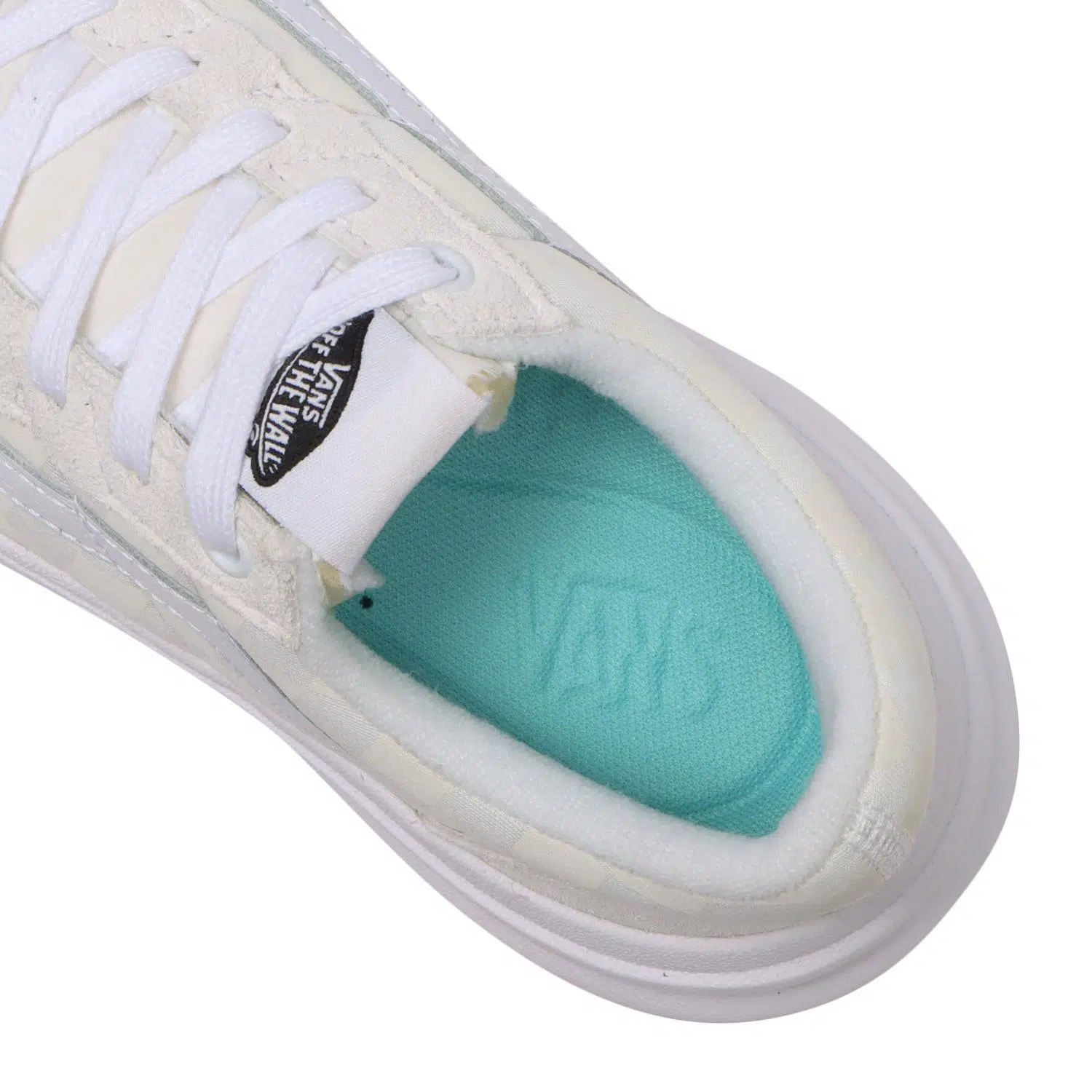 Vans รองเท้าผ้าใบ Old Skool Overt ComfyCush Checkerboard | White/Checkerboard ( VN0A7Q5ETDC ) - Image 41