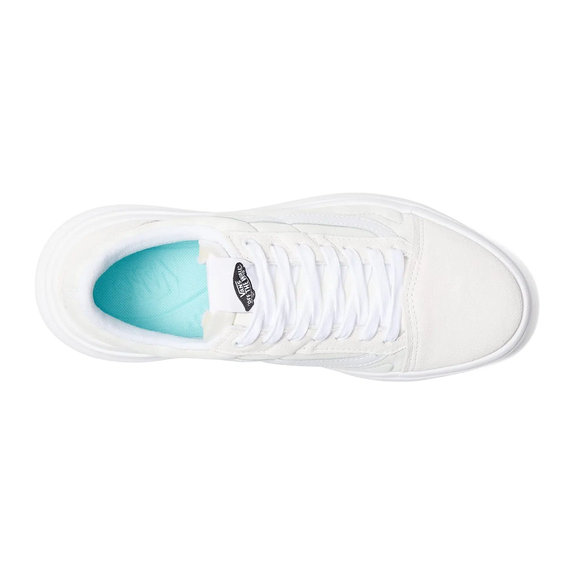 Vans รองเท้าผ้าใบ Old Skool Overt ComfyCush Checkerboard | White/Checkerboard ( VN0A7Q5ETDC ) - Image 43