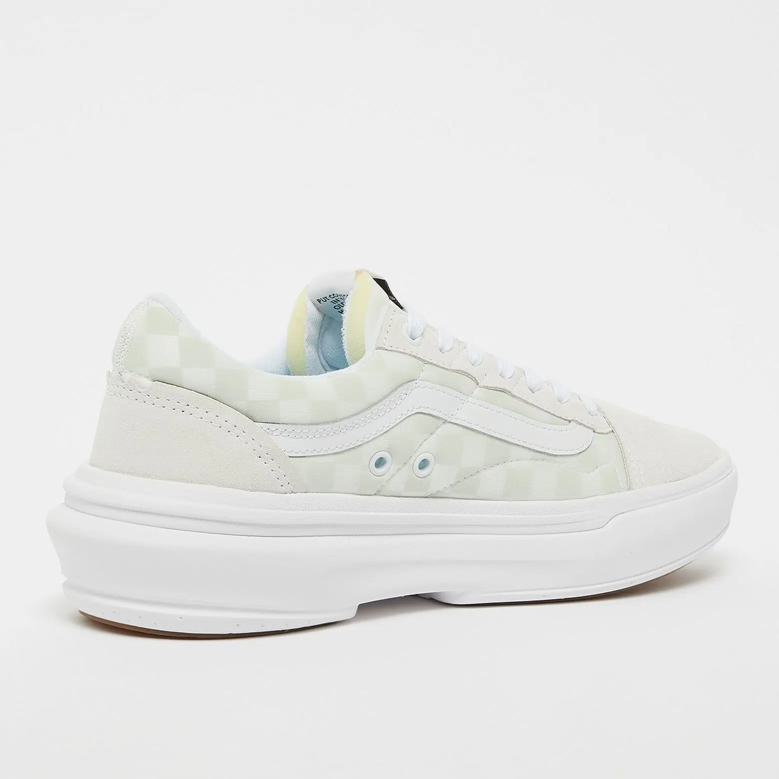 Vans รองเท้าผ้าใบ Old Skool Overt ComfyCush Checkerboard | White/Checkerboard ( VN0A7Q5ETDC ) - Image 56