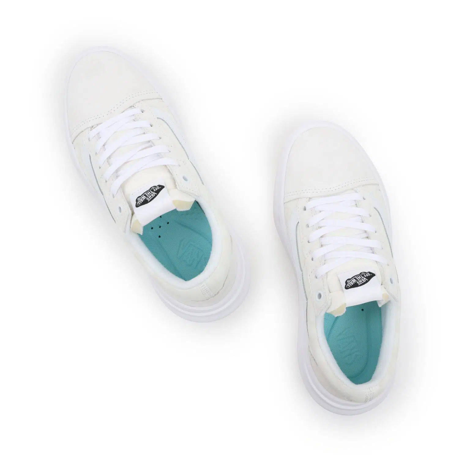Vans รองเท้าผ้าใบ Old Skool Overt ComfyCush Checkerboard | White/Checkerboard ( VN0A7Q5ETDC ) - Image 6