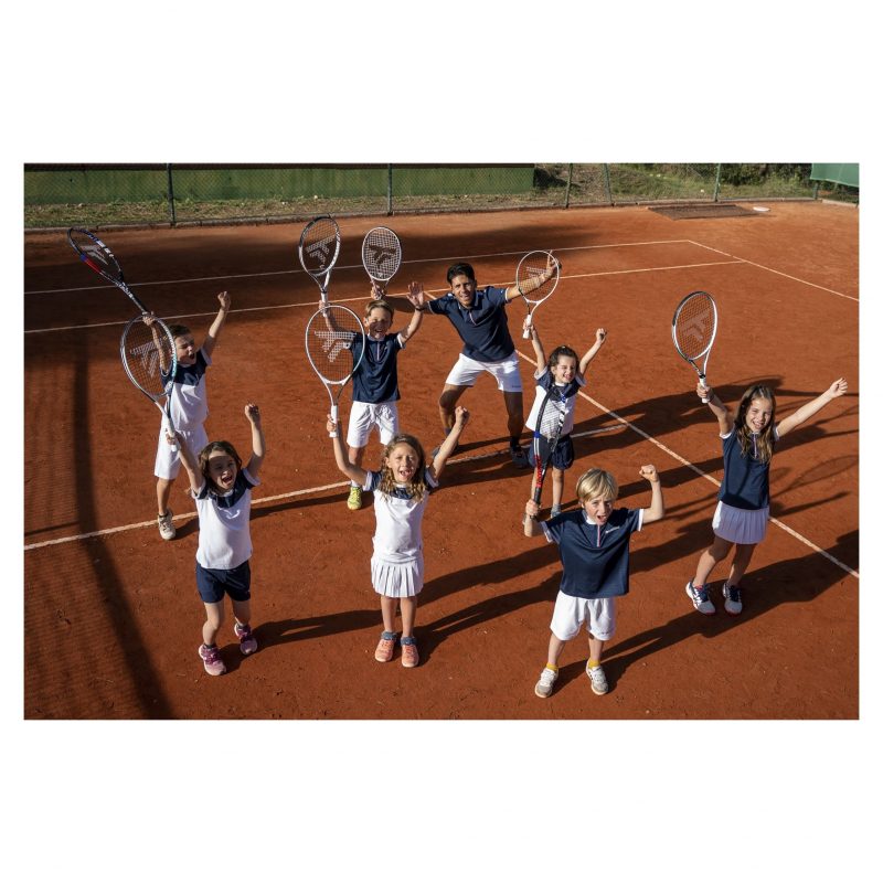 Tecnifibre ไม้เทนนิสเด็ก T-Fight Club 23 Junior Tennis Racket Grip 000 | White/Red/Blue ( 14FIGHCL23 ) - Image 9