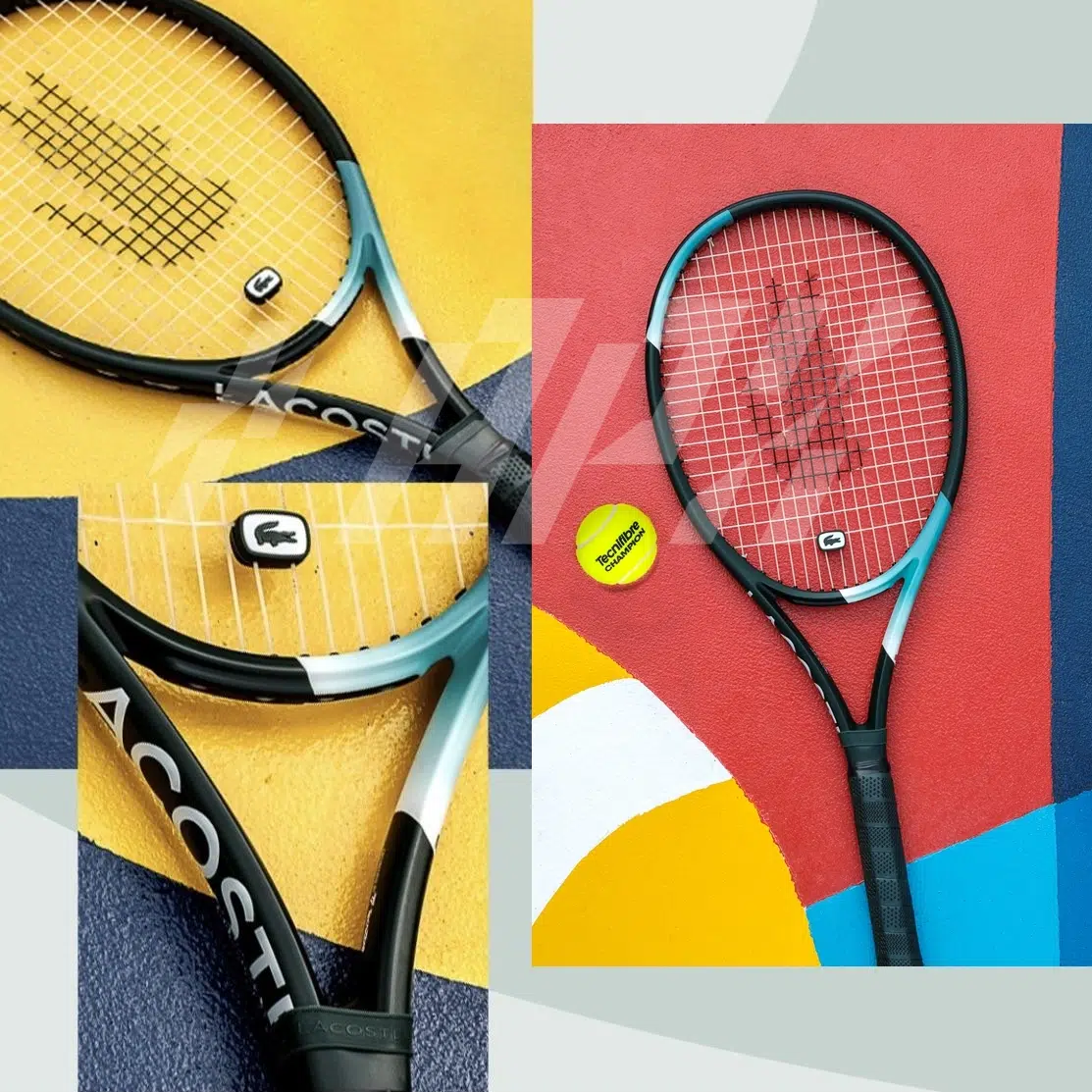Lacoste ยางกันสะเทือน Tennis Dampener x2 | White/Green ( 53LACANT21 ) - Image 10