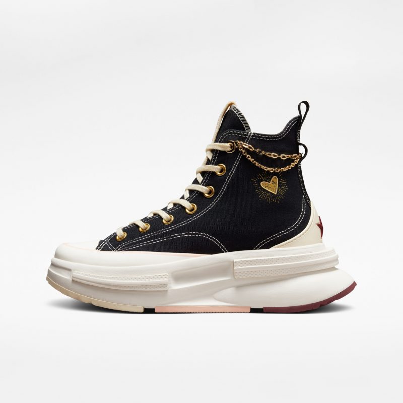 Converse รองเท้าผ้าใบผู้หญิง Run Star Legacy Valentines Day Hi | Black/Egret/Back Alley Brick ( A05137CS3BKXX ) - Image 3