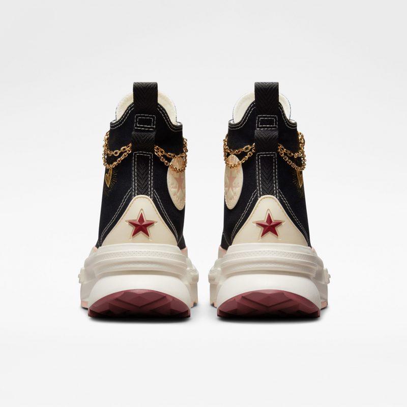 Converse รองเท้าผ้าใบผู้หญิง Run Star Legacy Valentines Day Hi | Black/Egret/Back Alley Brick ( A05137CS3BKXX ) - Image 4