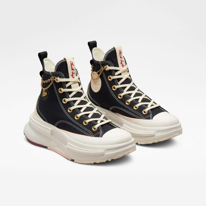 Converse รองเท้าผ้าใบผู้หญิง Run Star Legacy Valentines Day Hi | Black/Egret/Back Alley Brick ( A05137CS3BKXX ) - Image 5