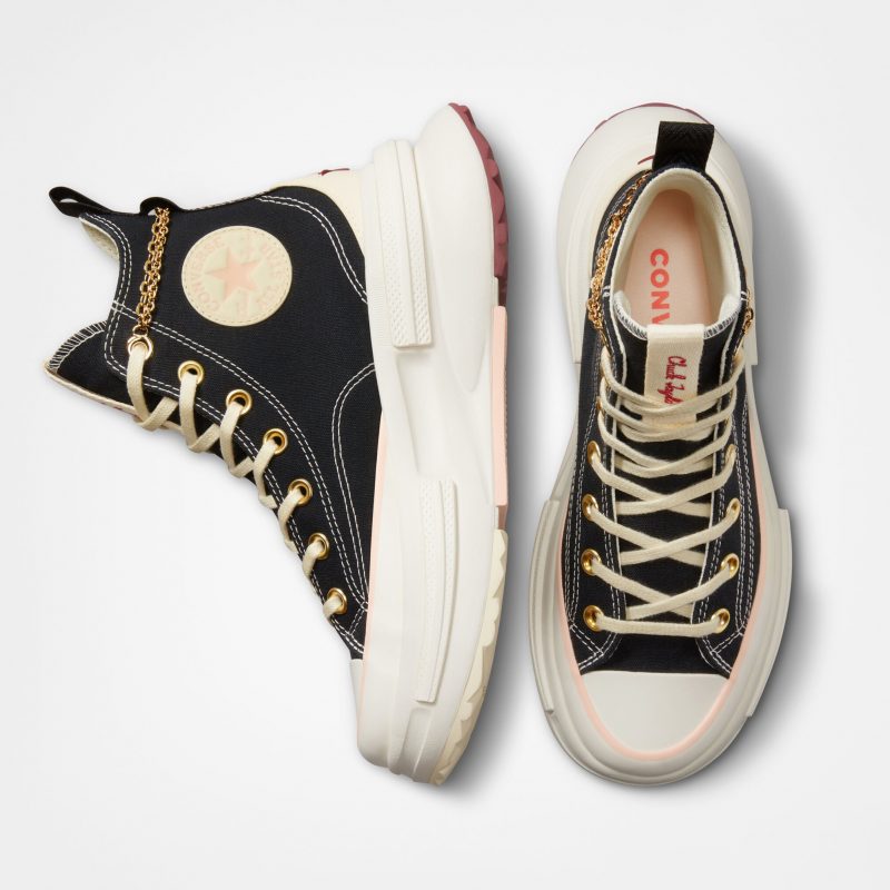 Converse รองเท้าผ้าใบผู้หญิง Run Star Legacy Valentines Day Hi | Black/Egret/Back Alley Brick ( A05137CS3BKXX ) - Image 6