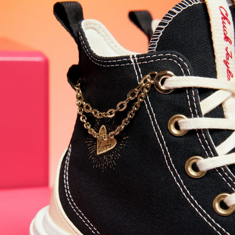 Converse รองเท้าผ้าใบผู้หญิง Run Star Legacy Valentines Day Hi | Black/Egret/Back Alley Brick ( A05137CS3BKXX ) - Image 8