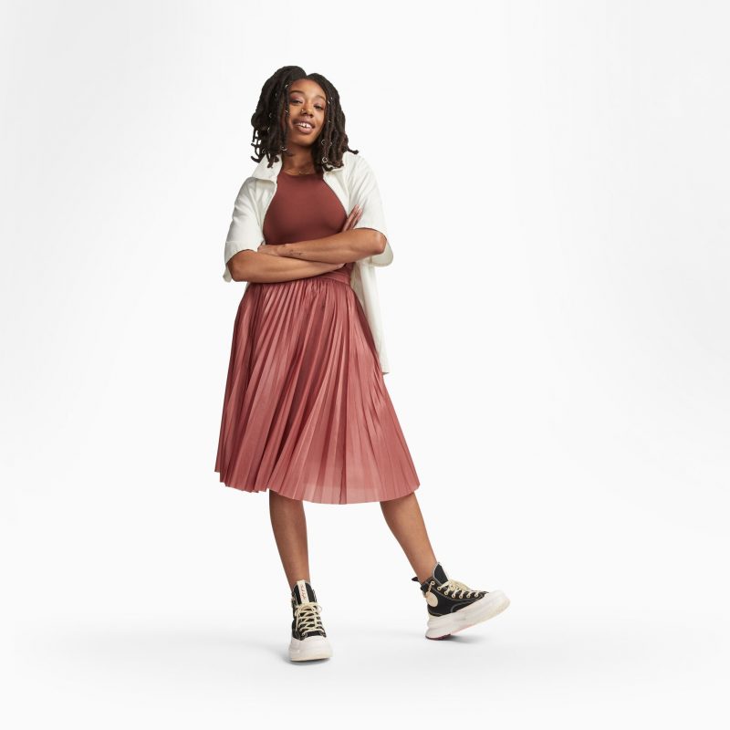 Converse รองเท้าผ้าใบผู้หญิง Run Star Legacy Valentines Day Hi | Black/Egret/Back Alley Brick ( A05137CS3BKXX ) - Image 10