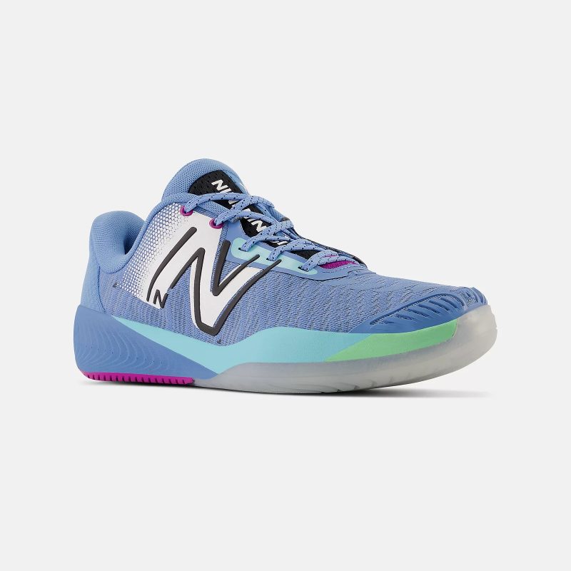 New Balance รองเท้าเทนนิสผู้ชาย FuelCell 996v5 (2E) Wide | Blue/Black ( MCH996F5 ) - Image 5