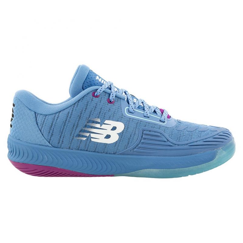 New Balance รองเท้าเทนนิสผู้ชาย FuelCell 996v5 (2E) Wide | Blue/Black ( MCH996F5 ) - Image 6