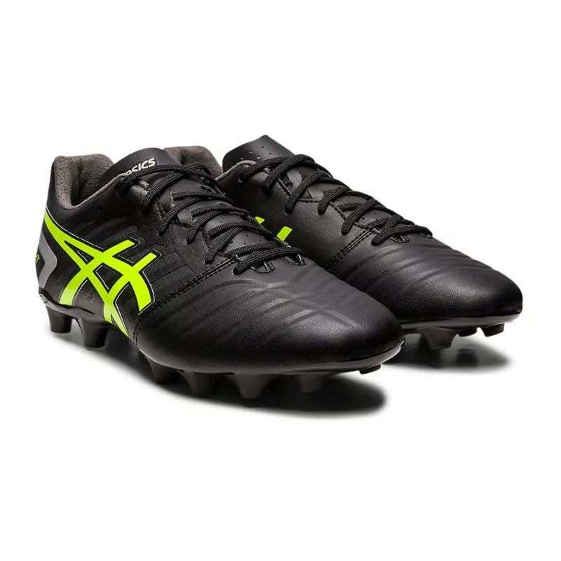 Asics รองเท้าฟุตบอล / สตั๊ด Ds Light Club+ (2E) Wide FG | Black/Safety Yellow ( 1103A073-002 ) - Image 2