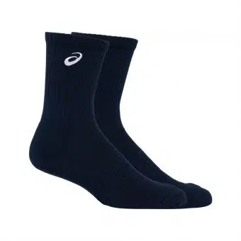 Asics ถุงเท้าเทนนิส Cotton Crew Socks | Midnight ( 3043A088-400 )