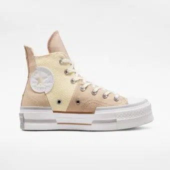 Converse รองเท้าผ้าใบผู้หญิง Chuck 70 Plus Summer Utility Hi Brown | Oat Milk/Mom'S Potato Salad/Egret ( A03498CU3BRXX )