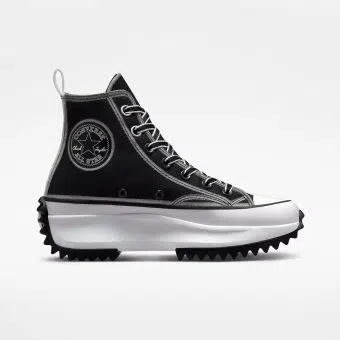 Converse รองเท้าผ้าใบผู้หญิง Run Star Hike Outline Sketch Hi Black | Black/White/Black ( A03955CU3BKXX )