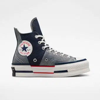Converse รองเท้าผ้าใบ Chuck 70 Plus Retro Denim Hi Navy | Obsidian/Vintage White/Obsidian ( A03960CU3NAXX )