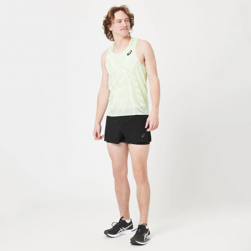 Asics เสื้อวิ่งผู้ชาย Men's Actibreeze Jacquard Singlet | Whisper Green ( 2091A614-303 ) - Image 16