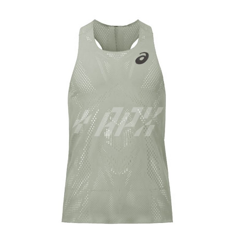 Asics เสื้อวิ่งผู้ชาย Men's Actibreeze Jacquard Singlet | Whisper Green ( 2091A614-303 ) - Image 19