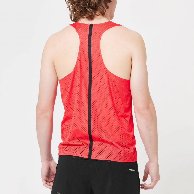 Asics เสื้อวิ่งผู้ชาย Men's Actibreeze Jacquard Singlet | Electric Red ( 2091A614-602 ) - Image 14