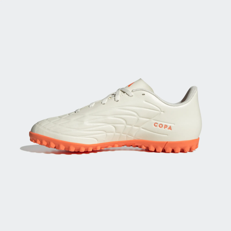 Adidas รองเท้าฟุตบอล / ร้อยปุ่ม Copa Pure.4 TF | Off White/Solar Orange/Off White ( GY9048 ) - Image 4